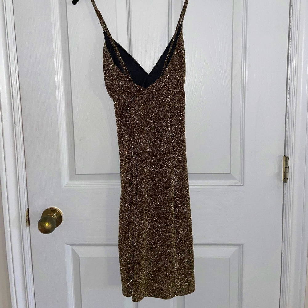 Olive Glitter Dress